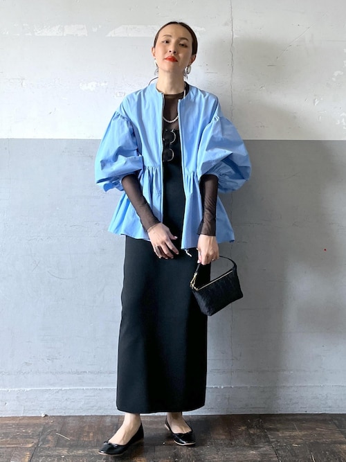 セール】【再入荷・新色追加・サステナブル】ペプラムジップブラウス
