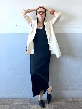 「アイテム（ショルダーバッグ）」を使った、カワバタさん（レディース・166cm・40代）の夏コーディネート