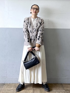 「アイテム（バッグ）」を使った、カワバタさん（レディース・166cm・40代）の冬コーディネート