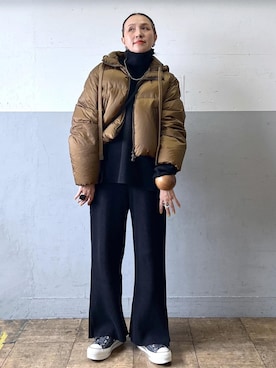 「アイテム（バッグ）」を使った、カワバタさん（レディース・166cm・50代）の秋コーディネート