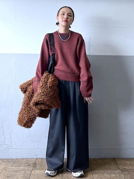 「アイテム（パンツ）」を使った、カワバタさん（レディース・166cm・50代）の秋コーディネート