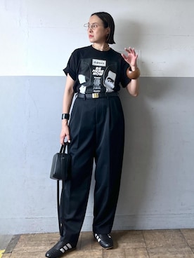 「アイテム（デニムパンツ）」を使った、カワバタさん（レディース・166cm・50代）の夏コーディネート