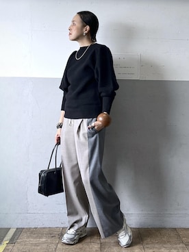 「ニット/セーター」｜カワバタさん（レディース・166cm）の冬コーディネート