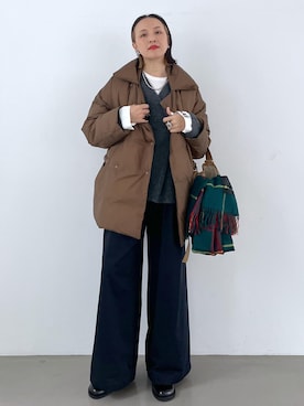 「アイテム（パンツ）」を使った、カワバタさん（レディース・166cm・50代）の秋コーディネート