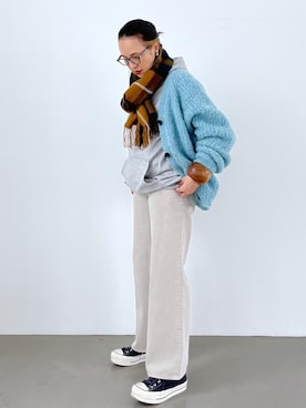 「アイテム（トップス）」を使った、カワバタさん（レディース・166cm・50代）の秋コーディネート