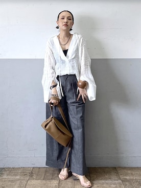 「パンツ」｜カワバタさん（レディース・166cm）の春コーディネート