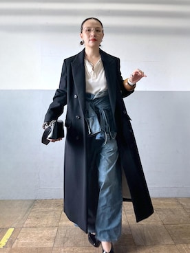 「アイテム（パンプス）」を使った、カワバタさん（レディース・166cm）の秋コーディネート