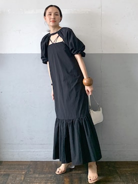 「アイテム（ワンピース/ドレス）」を使った、カワバタさん（レディース・166cm・40代）の夏コーディネート
