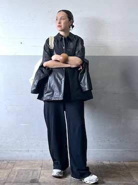 「アイテム（ジャケット/アウター）」を使った、カワバタさん（レディース・166cm）の夏コーディネート