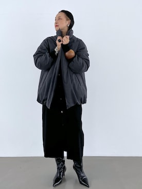 「アイテム（ワンピース/ドレス）」を使った、カワバタさん（レディース・166cm・50代）の秋コーディネート