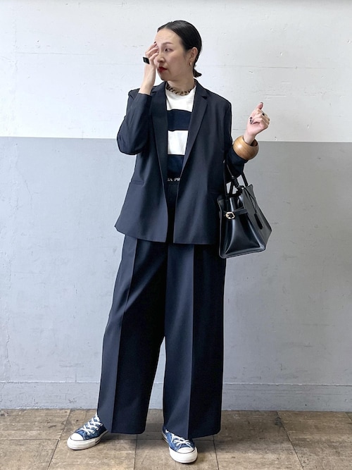 PHEENY（フィーニー）】別注 Heavy weight border tucked sleeve（T