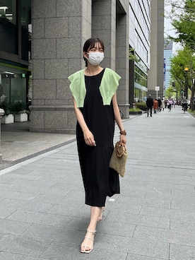 「Chez toi（シェトワ）のアイテム（ワンピース/ドレス）」を使った、karinさん（レディース・168cm）の夏コーディネート