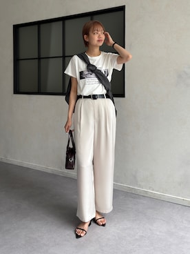 「Chez toi（シェトワ）のアイテム」を使った、karinさん（レディース・168cm）の夏コーディネート