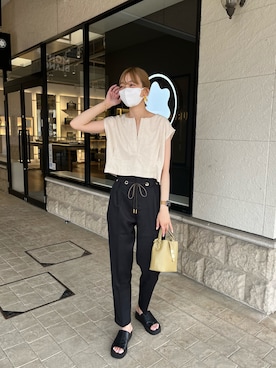 「Chez toi（シェトワ）のアイテム（ワンピース/ドレス）」を使った、karinさん（レディース・168cm）の夏コーディネート