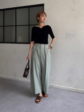 「Chez toi（シェトワ）のアイテム」を使った、karinさん（レディース・168cm）の夏コーディネート