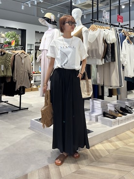 「Chez toi（シェトワ）のアイテム」を使った、karinさん（レディース・168cm）の夏コーディネート