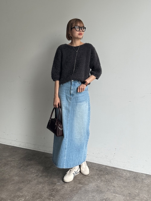デニムロングスカート（スカート）｜Chez toi（シェトワ）の