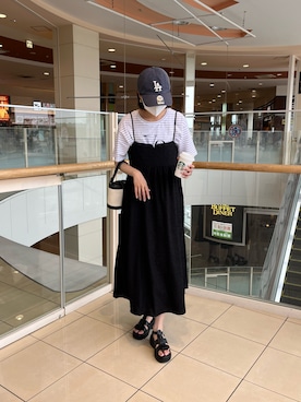 「Chez toi（シェトワ）のアイテム（ワンピース/ドレス）」を使った、karinさん（レディース・168cm）の夏コーディネート