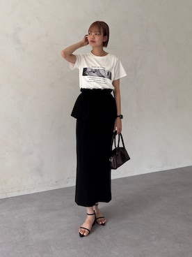 「Chez toi（シェトワ）のアイテム」を使った、karinさん（レディース・168cm）の夏コーディネート