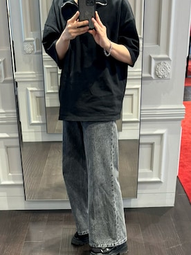 「JEANASIS（ジーナシス）のアイテム（サンダル）」を使った、yuuku05さん（メンズ・166cm）の春コーディネート