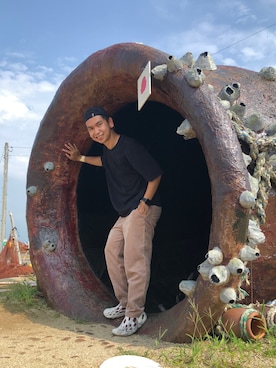 「四国旅行」｜Hung Wuiさん（メンズ・168cm）の夏コーディネート