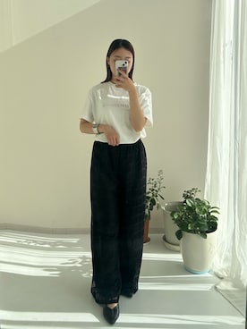 「nissen（ニッセン）のアイテム」を使った、はちみつうめさん（骨格ストレート・レディース・155cm）の春コーディネート