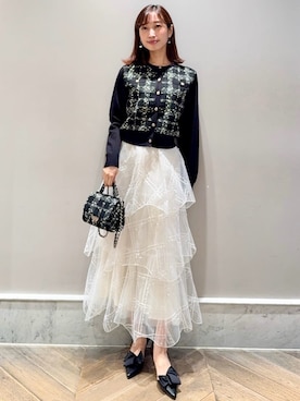 CELFORD（セルフォード）の「スパンコール刺繍タイトスカート