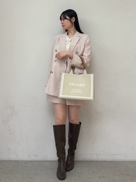 CELFORDさん（レディース・162cm）の冬コーディネート