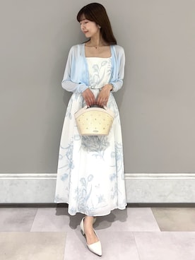 「アイテム（カーディガン/ボレロ）」を使った、CELFORDさん（レディース・158cm）の夏コーディネート
