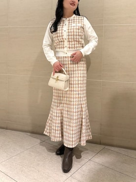 「アイテム（カーディガン/ボレロ、その他）」を使った、CELFORDさん（レディース・158cm）の秋コーディネート