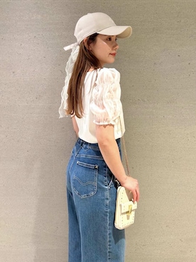「ディリーコーディネート」｜「アイテム（パンツ）」を使った、CELFORDさん（レディース・157cm）の春コーディネート