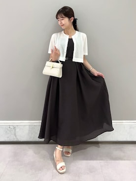 「CELFORD（セルフォード）の【リュタン】ビジュースタッズポシェット（ショルダーバッグ、ホワイト系）」を使った、CELFORDさんの夏コーディネート