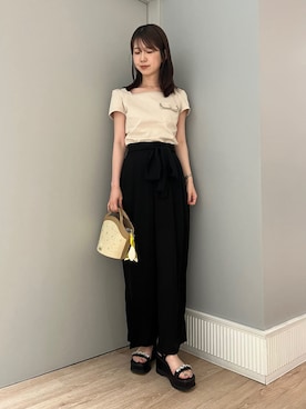 「ディリーコーディネート」｜「アイテム（パンツ）」を使った、CELFORDさん（レディース・164cm）の春コーディネート