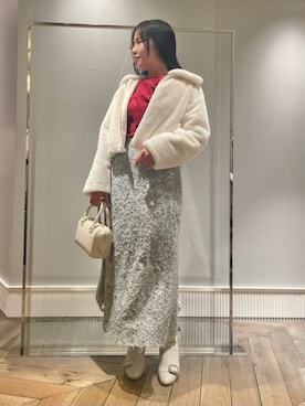「ディリーコーディネート」｜「アイテム（その他アウター）」を使った、CELFORDさん（レディース・163cm）の冬コーディネート