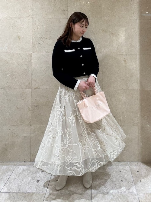 セール】ブラッシュドエンブロイダリースカート（スカート）｜CELFORD