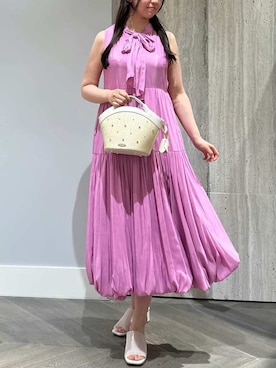 「ディリーコーディネート」｜「アイテム（ワンピース/ドレス）」を使った、CELFORDさん（レディース・159cm）の夏コーディネート
