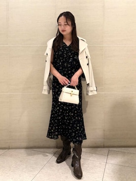 「CELFORD（セルフォード）のアイテム（ワンピース）」を使った、CELFORDさん（レディース・158cm）の夏コーディネート