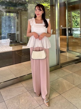 「ディリーコーディネート」｜「アイテム（パンツ）」を使った、CELFORDさん（レディース・155cm）の春コーディネート