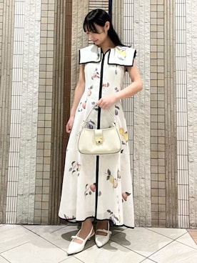 CELFORD（セルフォード）の「ミックスフラワーレースワンピース