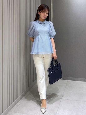 「アイテム（メッセンジャーバッグ）」を使った、CELFORDさん（レディース・158cm）の春コーディネート