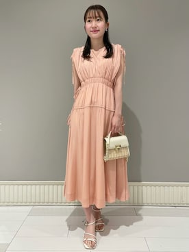 「ディリーコーディネート」｜「アイテム（アクセサリー）」を使った、CELFORDさん（レディース・162cm）の夏コーディネート