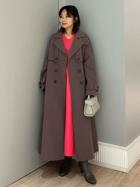 「CELFORD（セルフォード）の【リュタン】ビジュースタッズポシェット（ショルダーバッグ）」を使った、CELFORDさん（レディース・152cm）の秋コーディネート