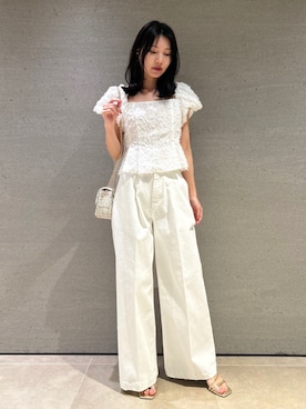 「ディリーコーディネート」｜「アイテム（パンツ）」を使った、CELFORDさん（レディース・158cm）の春コーディネート