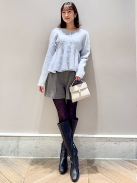 「CELFORD（セルフォード）の【リュタン】ビジュースタッズポシェット（ショルダーバッグ）」を使った、CELFORDさん（レディース・159cm）の秋コーディネート