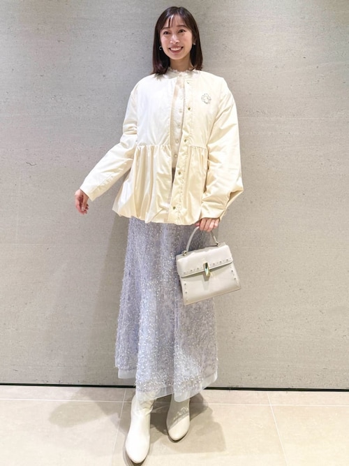 CELFORD ビジュースタッズポシェット Ｍ　アイボリー CELFORD (セルフォード)【リュタン】ビジュースタッズポシェット