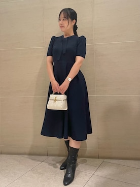 「CELFORD（セルフォード）のアイテム（ワンピース）」を使った、CELFORDさん（レディース・163cm）の夏コーディネート