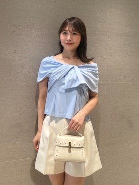 「ディリーコーディネート」｜「アイテム（アクセサリー）」を使った、CELFORDさん（レディース・160cm）の夏コーディネート