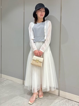 「ディリーコーディネート」｜「アイテム（アクセサリー）」を使った、CELFORDさん（レディース・154cm）の春コーディネート