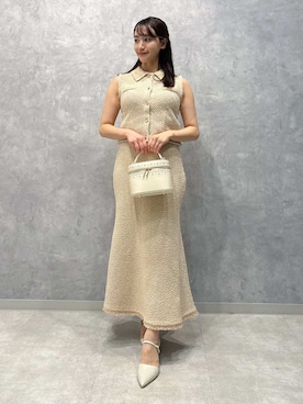 「骨格ナチュラル」｜CELFORDさん（レディース・154cm）の夏コーディネート