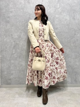 「CELFORD（セルフォード）のアイテム（ワンピース）」を使った、CELFORDさん（レディース・154cm）の秋コーディネート